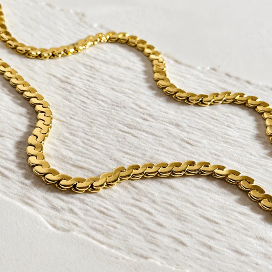 Cadena Aurelia Enchapada en Oro 24K
