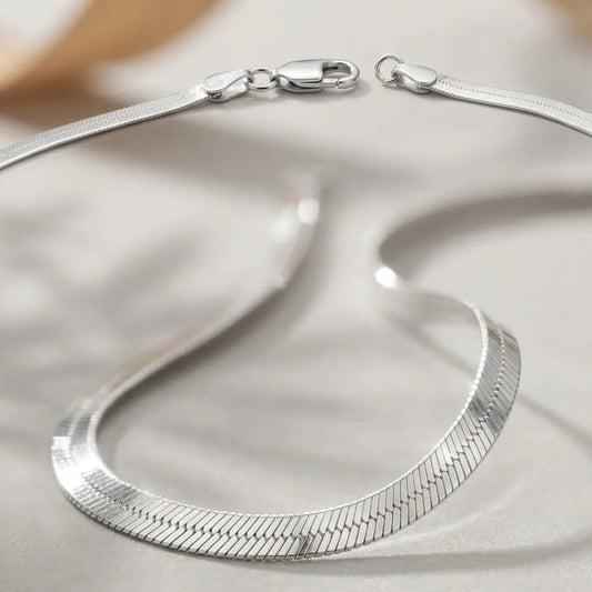 Cadena Cinta Serena Plata 925