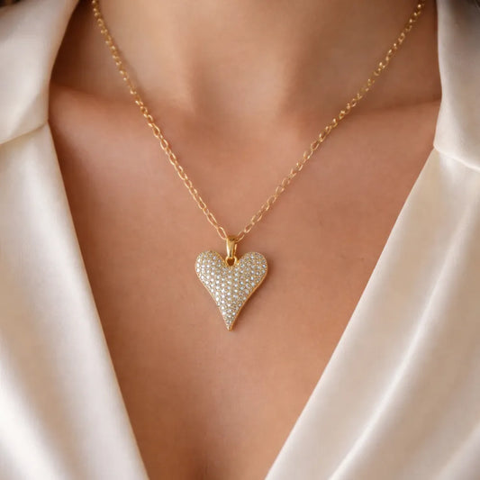 Collar Radiante Pavé Enchapado Oro 24K