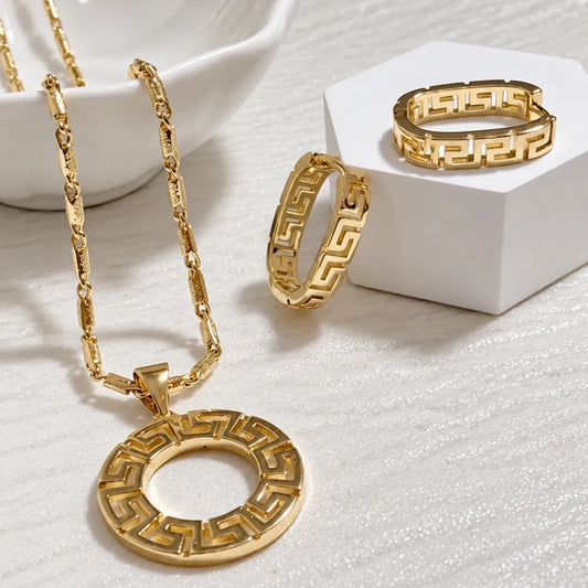 Conjunto Valenza Enchapado Oro 24K