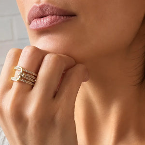 Anillo Fabbia Enchapado Oro 24K