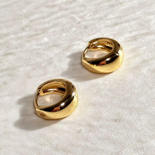 Aros Aria Enchapado Oro 24K
