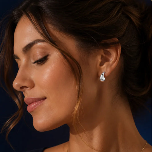 Aros Gota Lumuna Plata 925