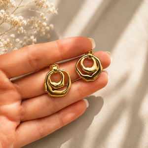 Aros Siena Enchapados Oro 24K