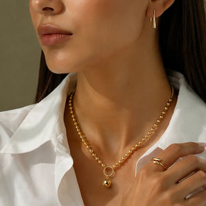 Collar Aurea Luna Enchapado Oro 24K