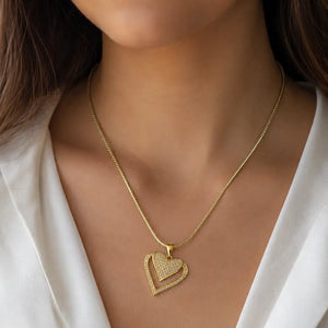Collar Corazón Eterno Enchapado Oro 24K