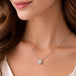 Collar Trébol Plata 925