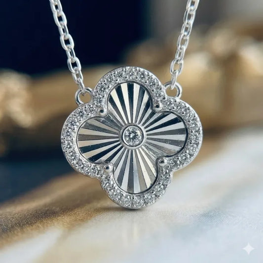 Collar Trébol Plata 925