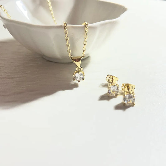 Conjunto Stella Enchapado Oro 24K