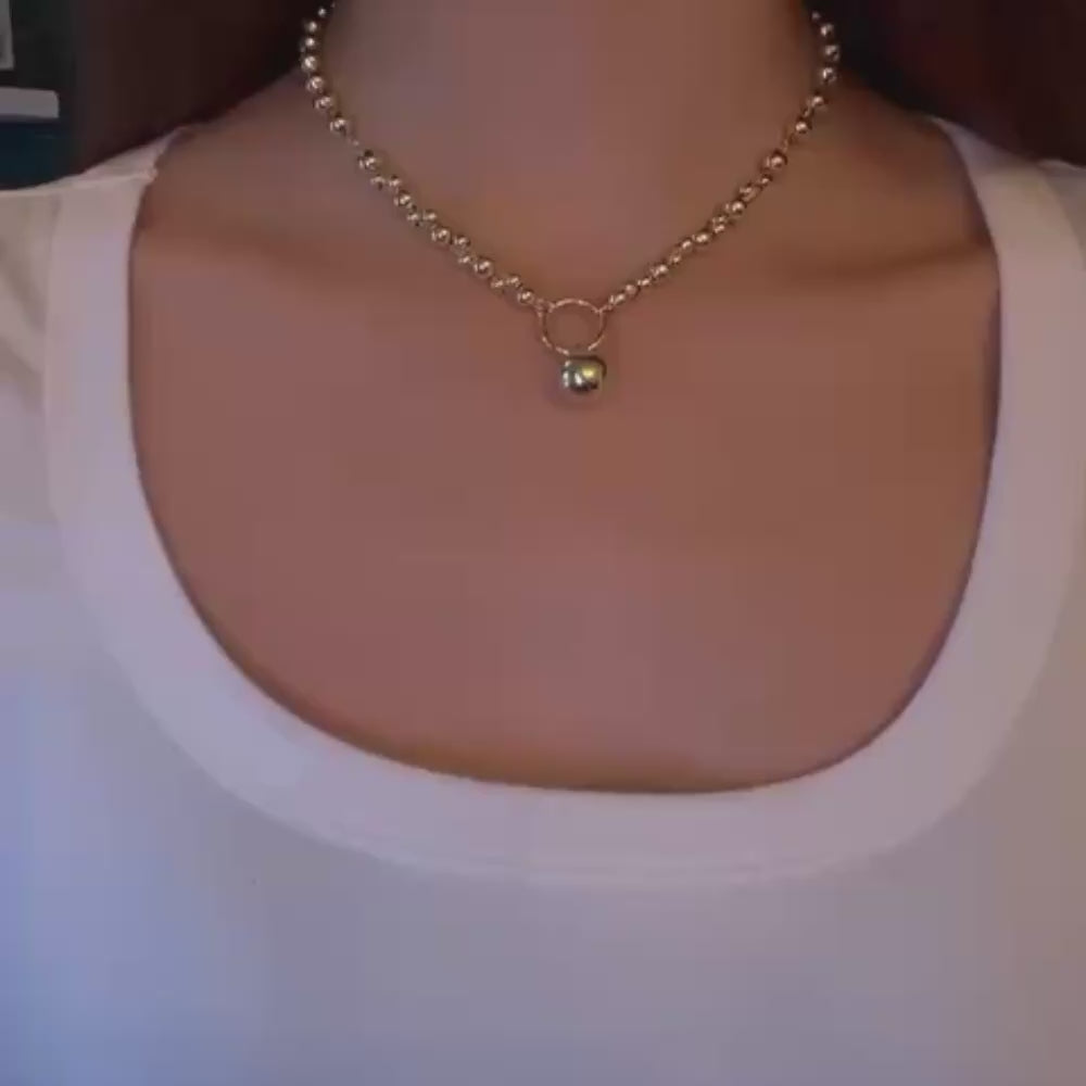Collar Aurea Luna Enchapado Oro 24K